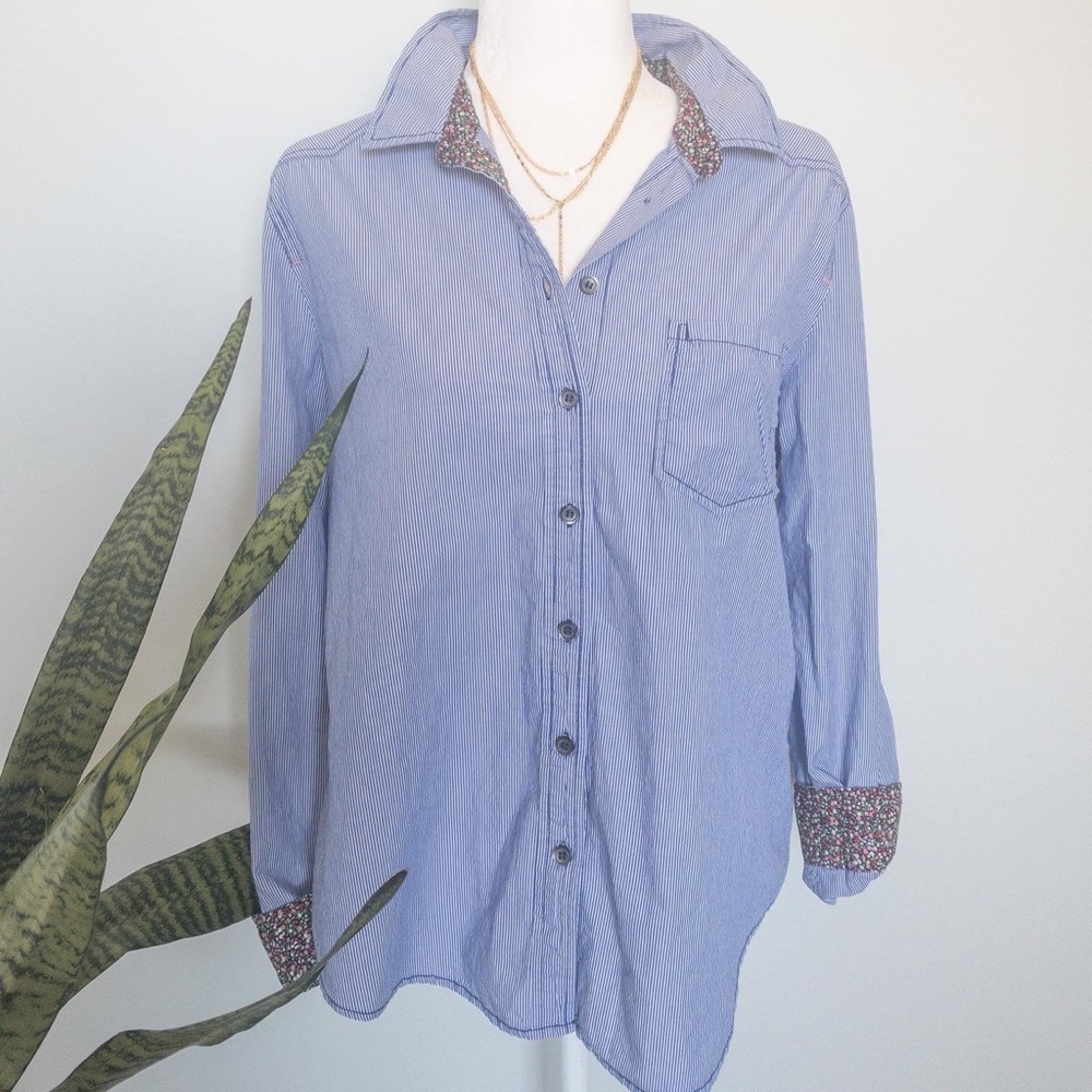 Striped Anthropologie Blouse